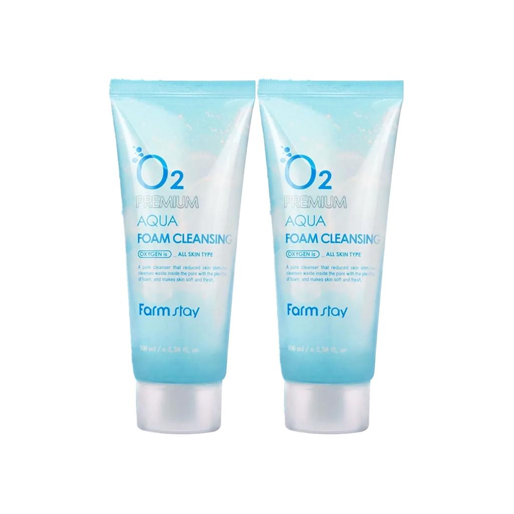 Farmstay O2 Premium Aqua Foam Cleansing 100ml