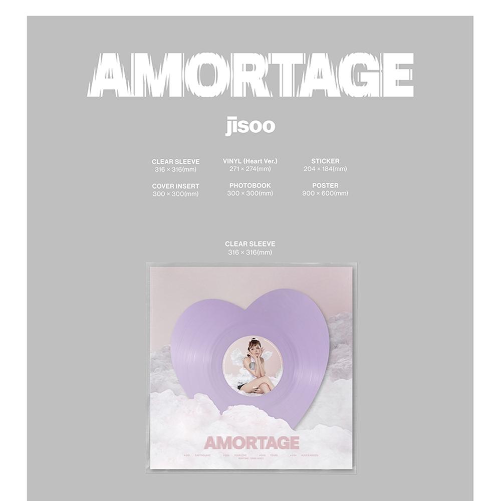 Blackpink Jisoo - 1st Mini Album [ Amortage ]_vinyl (Heart Ver)