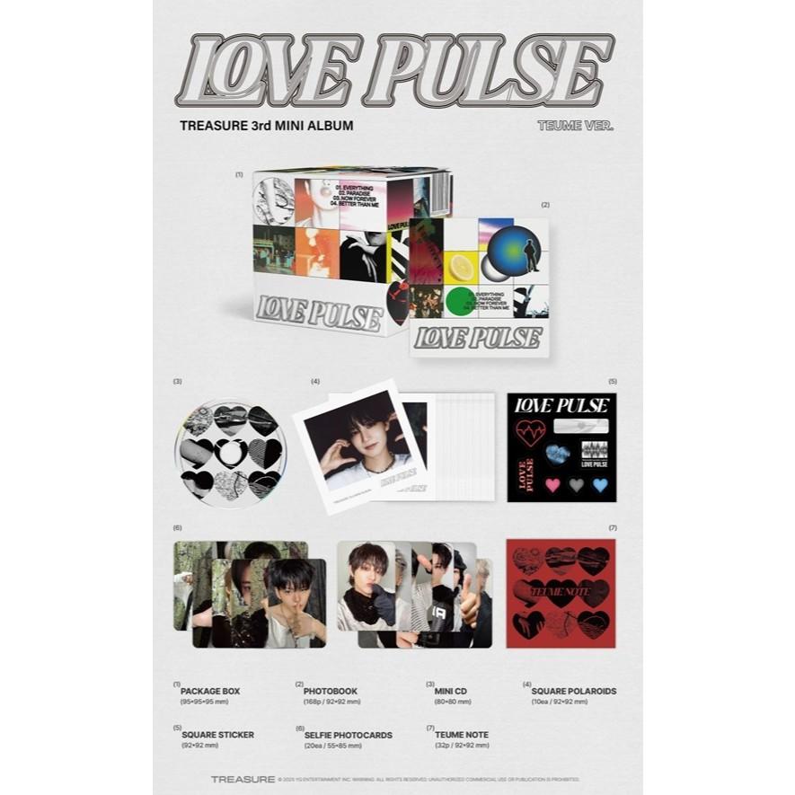 (Pob _ Teume Ver) Treasure 3rd Mini Album [ Love Pulse ]