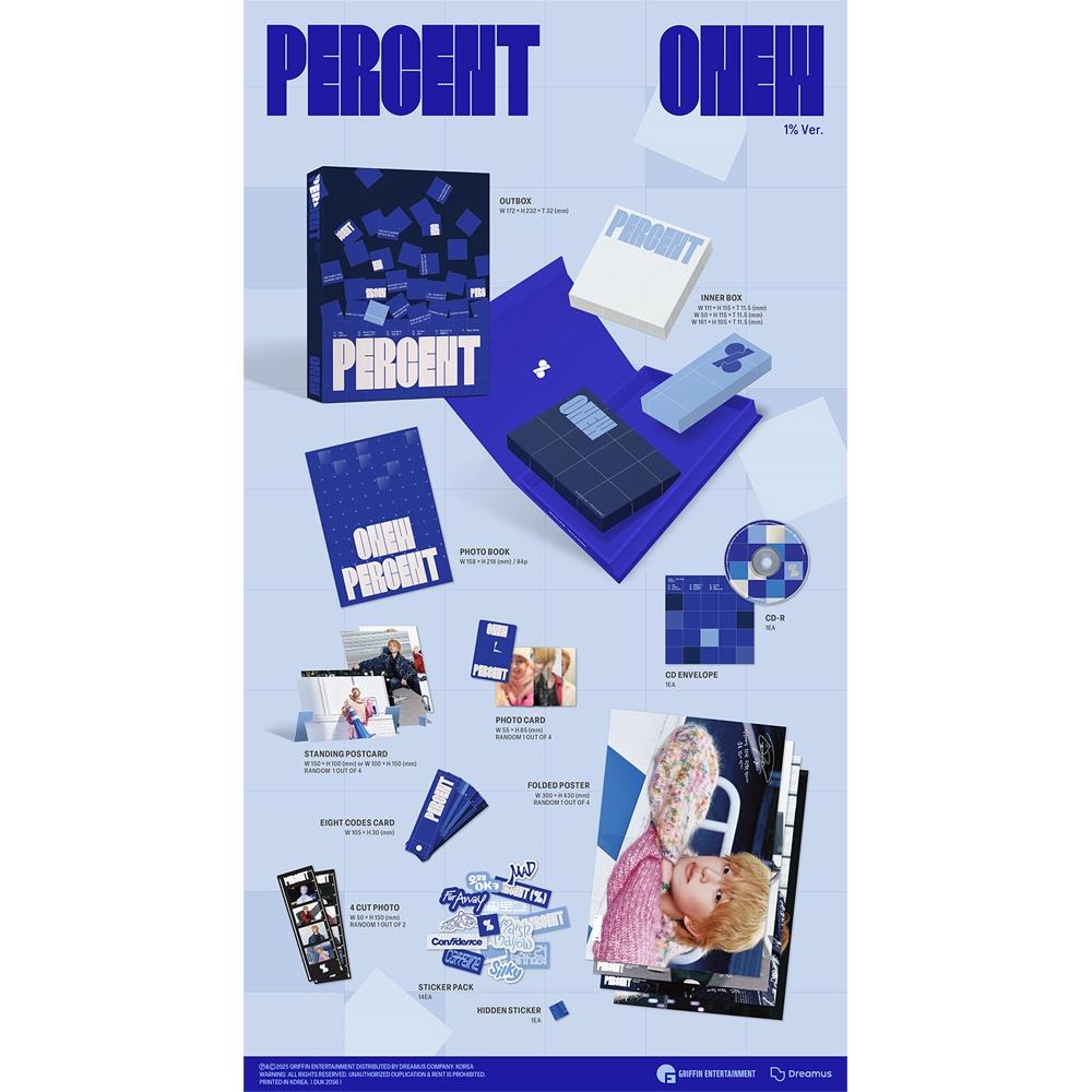 Shinee Onew - 2nd Album [ Percent ]