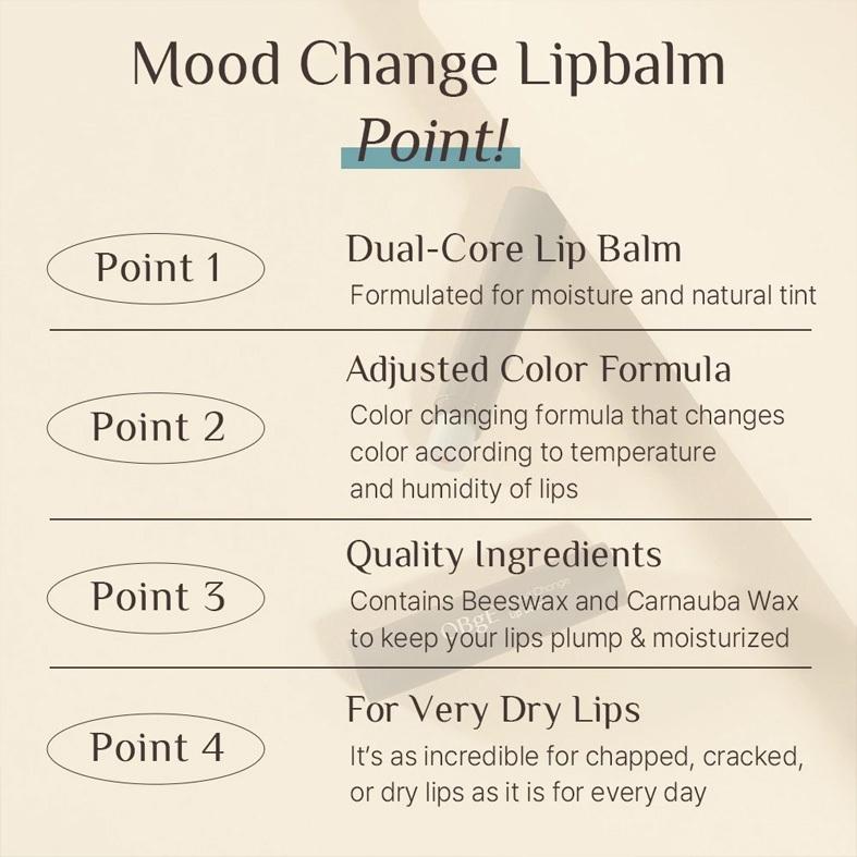 Obge Official Mood Change Lip Balm 3g 2colors