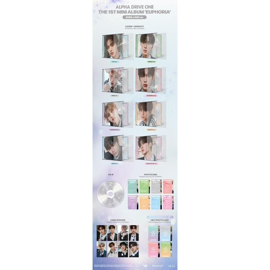 Alpha Drive One (ALD1) 1st Mini Album Euphoria - Includes Hologram Photocard