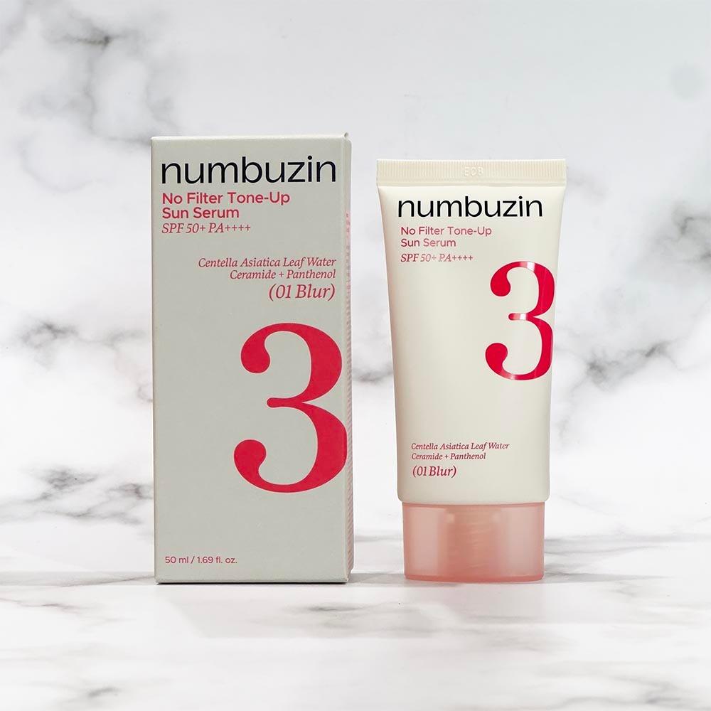 Numbuzin No.3 No Filter Tone-up Sun Serum 50ml 2colors