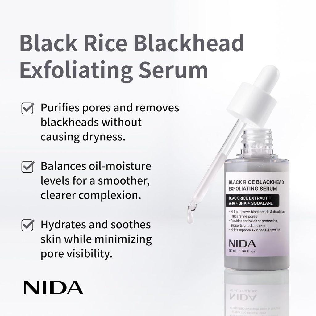 Nida Black Rice Blackhead Exfoliating Serum 50ml
