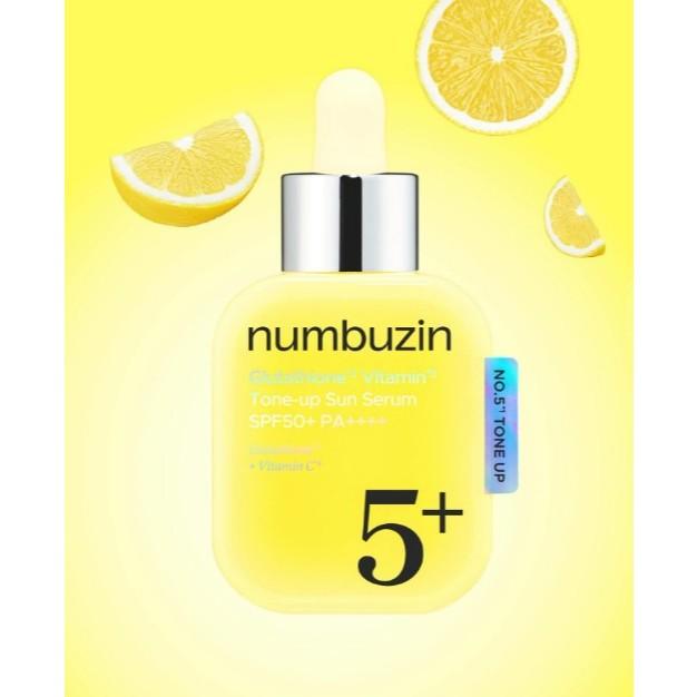 Numbuzin No.5 Glutathione Vitamin Tone-up Sun Serum Spf50+pa+++ 30ml
