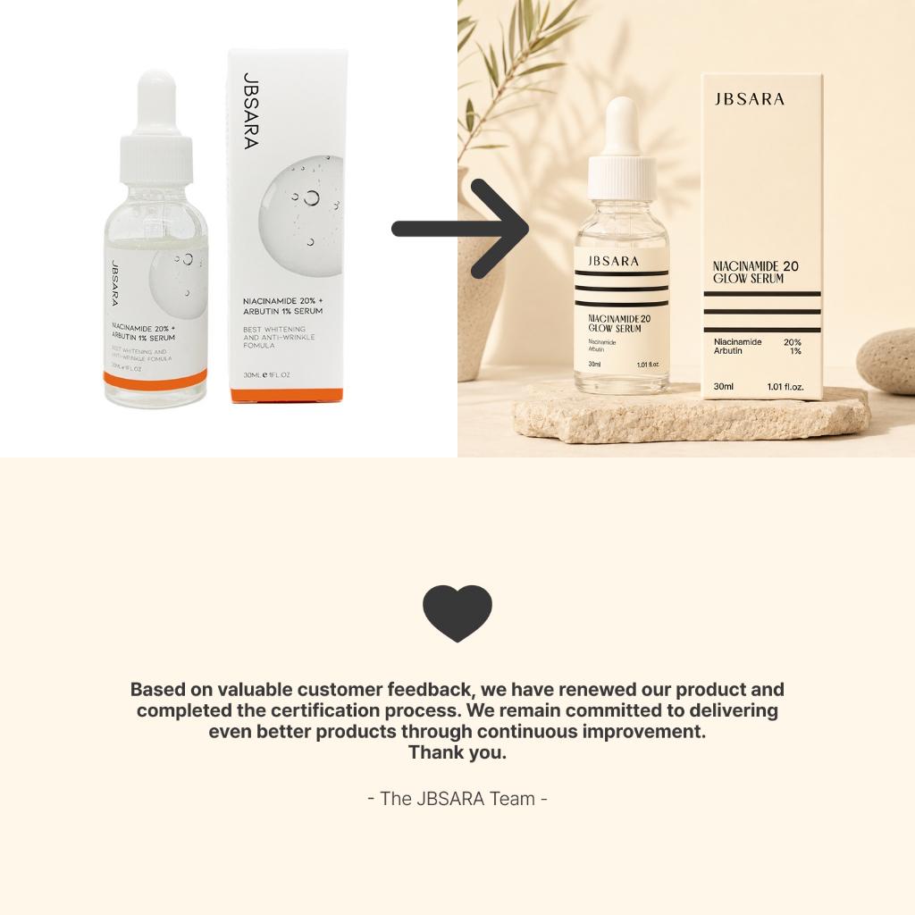 Jbsara Niacinamide 20 Glow Serum 30ml