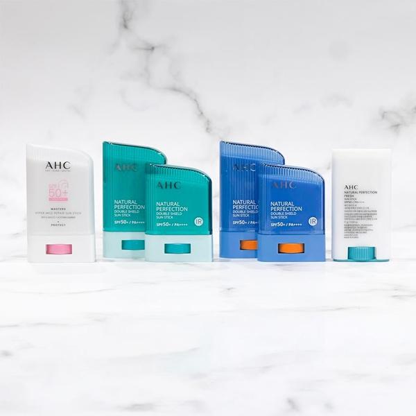 Ahc Natural Perfection Double Shield Sun Stick Spf50+/Pa++++ (blue/green/masters/fresh White) 14g Or 17g Or 22g