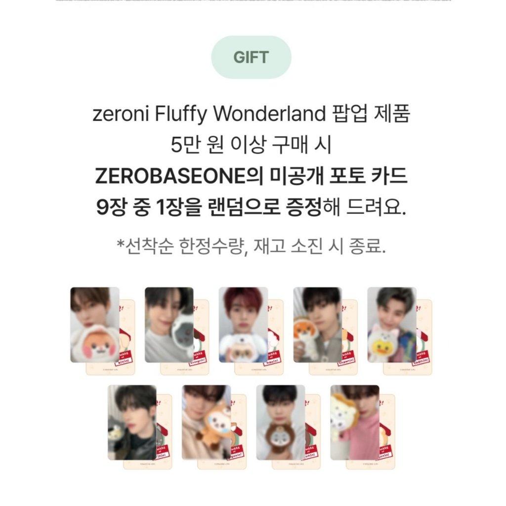 Zerobaseone X Zeroni Fluffy Wonderland Pop-up With Line Friends Md 2