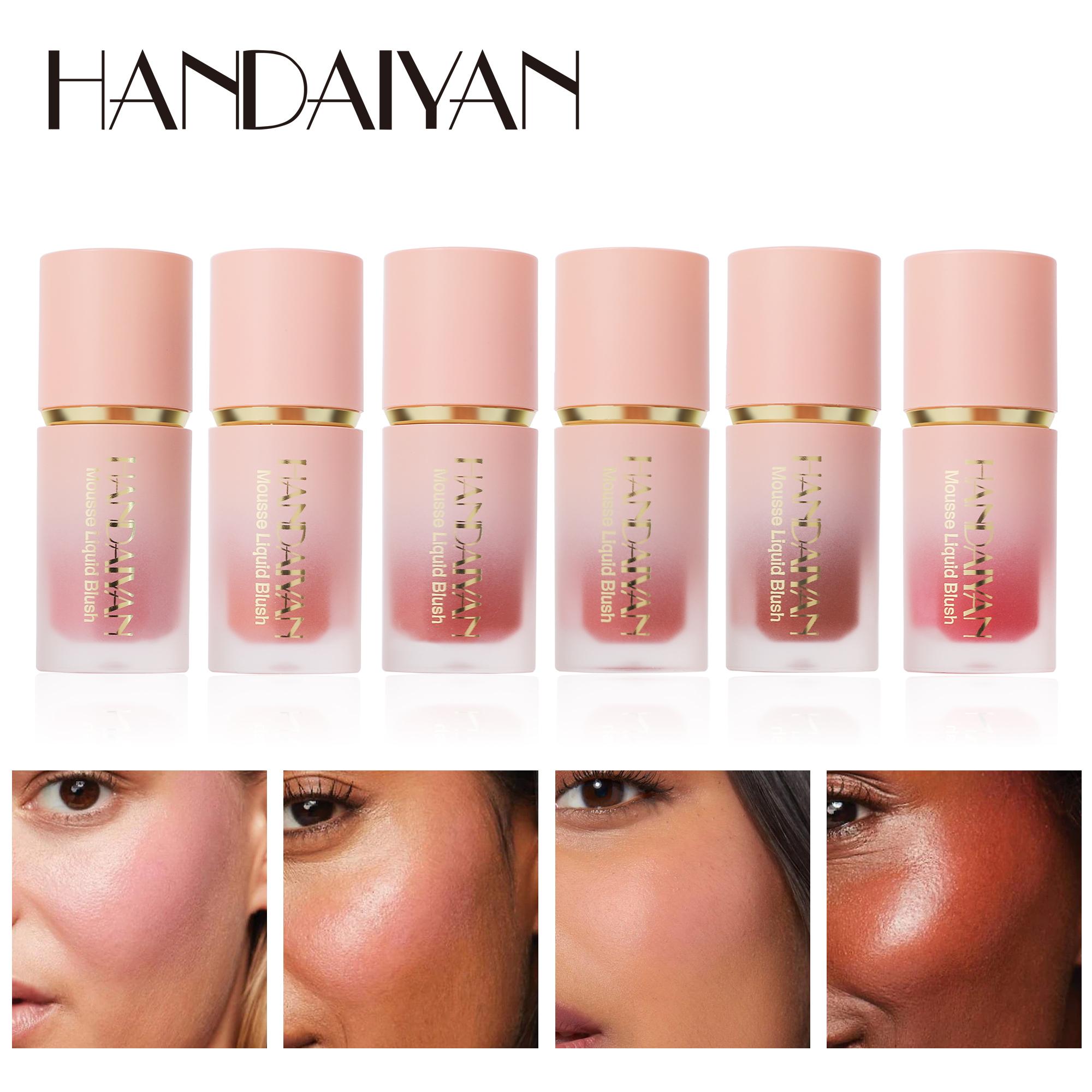 Handaiyan Blush Líquido Natural Nude 6.5ml - Blush Matte Pigmentado De Longa Duração Para Contorno