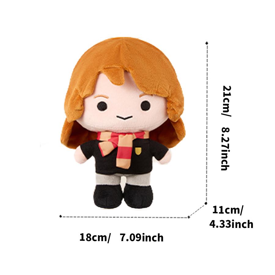Miniso Conjunto De Presente De Bonecos De Pelúcia Harry Potter E Hermione Da Série Harry Potter - Tamanhos 18 X 11 X 21