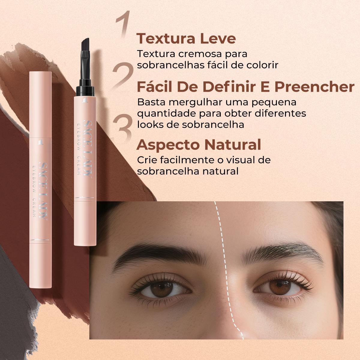 Sace Lady Creme Para Sobrancelhas À Prova D Água De Longa Duração Gel Para Sobrancelhas Com Pincel Para Olhos